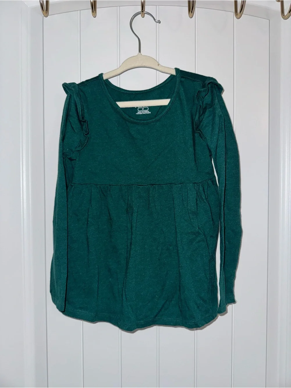 Girls' Holiday Top Bundle – Green, Gray & Black